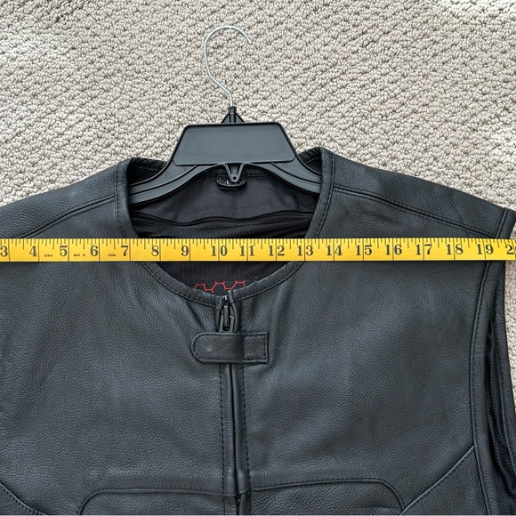 NWT Men’s Large Commando Leather Motorcycle Vest - Picture 7 of 11